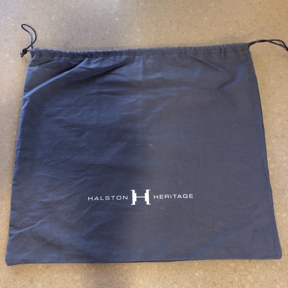 Halston Heritage Black Hobo Shoulder Handbag BLACK Leather & BLACK Suede - Picture 14 of 14